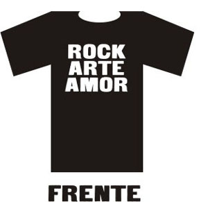 Playera Gabriel Aury. Rock, Arte, Amor.