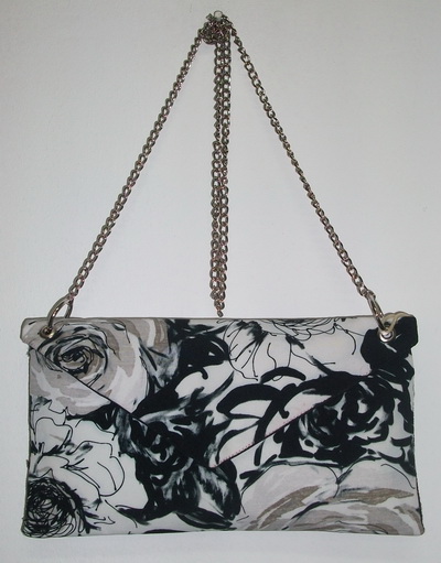 Bolsa Puree MT :: Sobre Flores Blanco y Beige