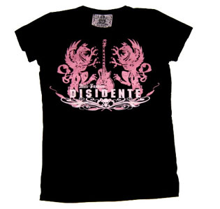 Playera Disidente Antifashion, Mujer. Edici&oacute;n Limitada. Negra.