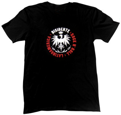 Playera Disidente Latinoam�rica. Negra. 2008