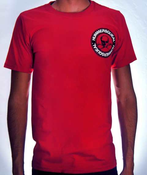 Playera Hummersqueal Logo. Roja