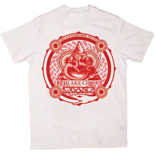 Playera RedLake Circus. Blanca Ouroboros Tour