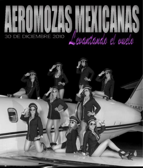 Aeromozas Mexicanas. Calendario 2011:: Edición Especial Playboy